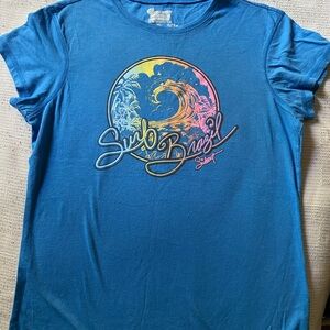 Blue Surf Brazil Graphic T-Shirt